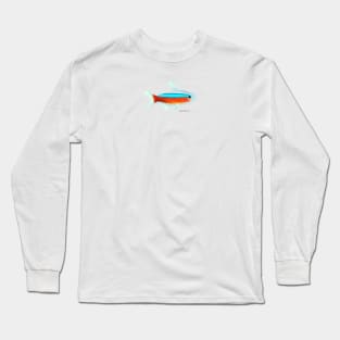 Cardinal Tetra Fish Long Sleeve T-Shirt